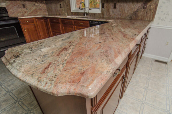 Crema Bordeaux Granite Kitchen