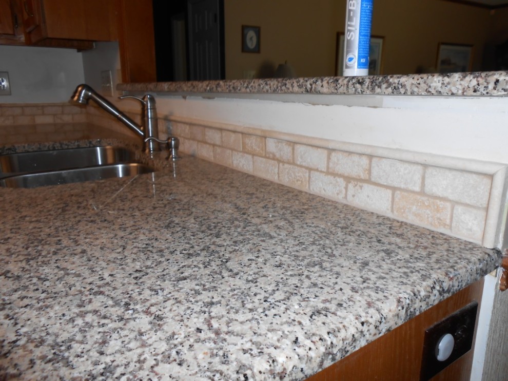 Crema Caramel Granite Kitchen
