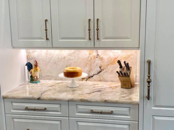 Crystallus Fire Granite Kitchen