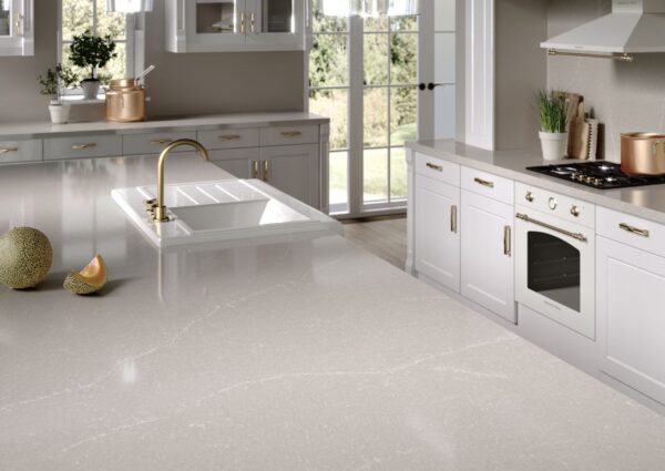 Desert Silver Silestone Quartz Kitchen