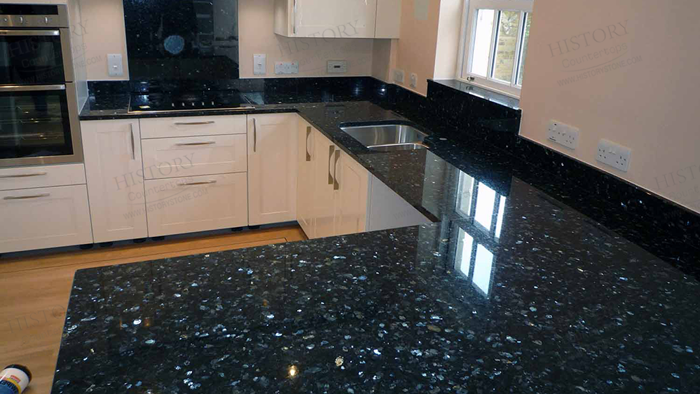 Emerald Pearl Granite Kitchen
