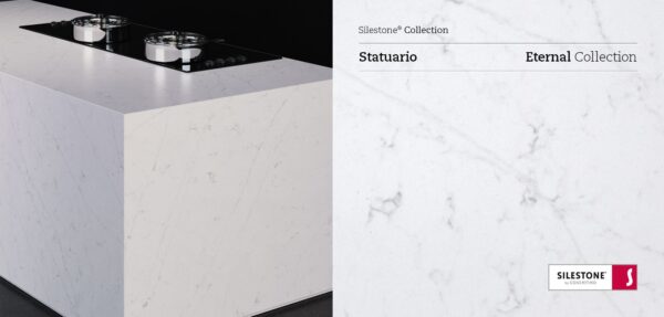 Et Statuario Silestone Quartz Sample Kitchen SIlestone Countertops