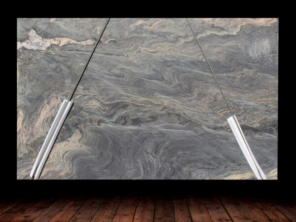Explosion Blue Leather Finish Granite Slab