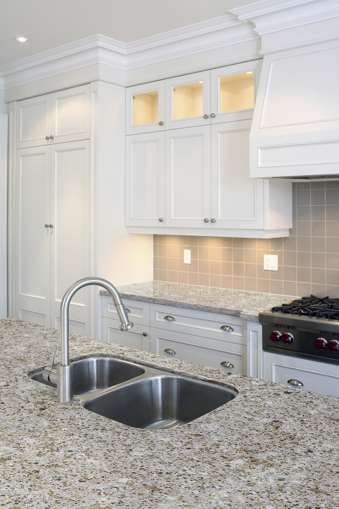 Forest Snow Silestone Quartz Kitchen