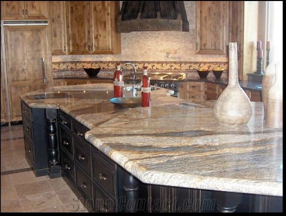 Golden River Granite Kitchen