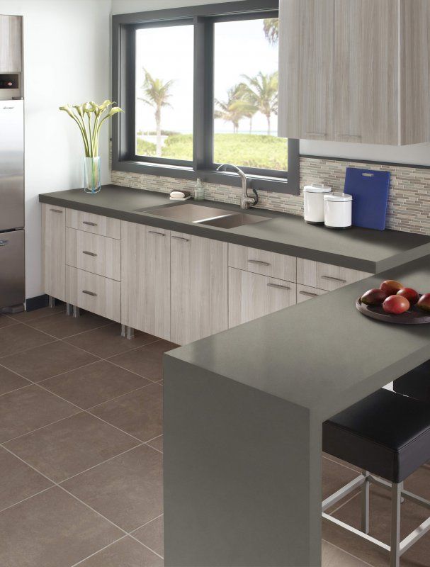 Graphite Gray LG VIatera Quartz Kitchen1