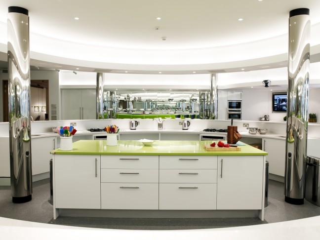 Green Fun Silestone Quartz Kitchen