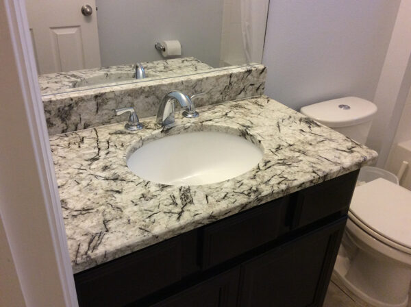 Ice Blue Granite Bathroom