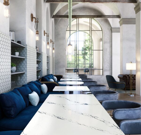 Inverness Cobalt Cambria Quartz Conference Table Countertops