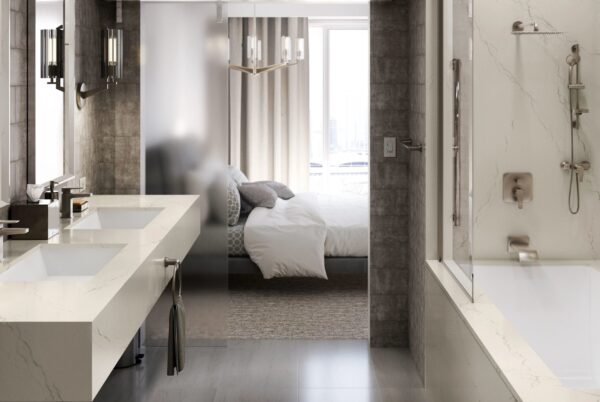 Inverness Frost Cambria Quartz Bathroom Countertops