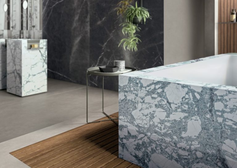 Invisible Blue Infinity Porcelain Countertops