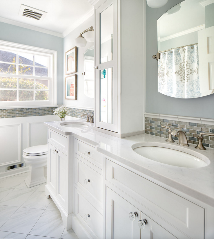 Lagoon Silestone Quartz Bathroom