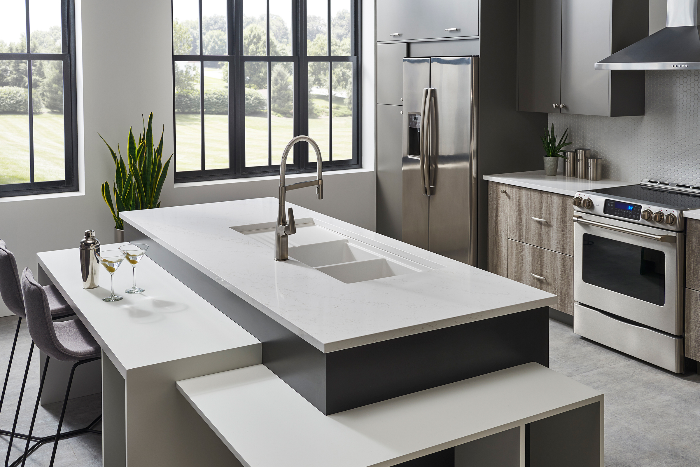 Lumina LG Viatera Quartz Kitchen Island Countertops