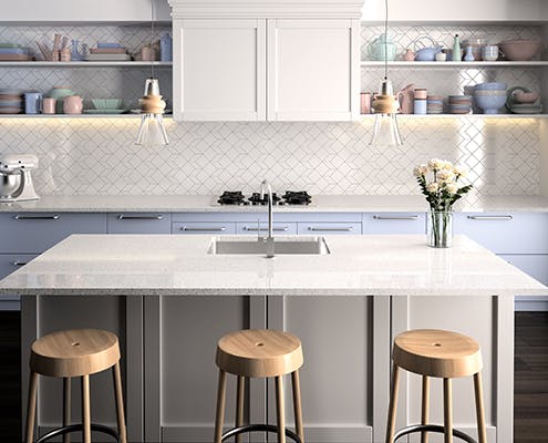 Moonstone Silestone Quartz Kitchen1