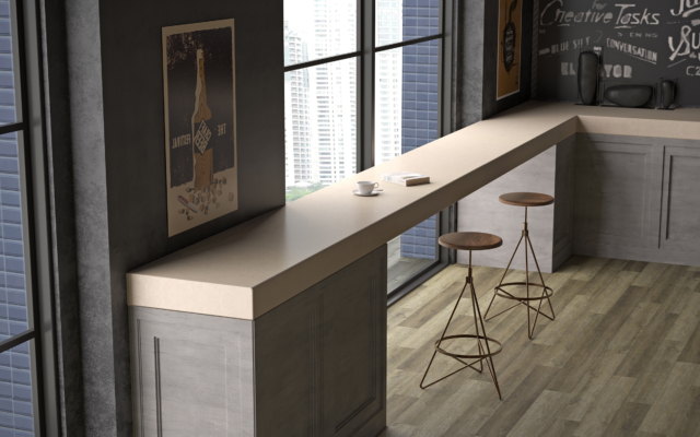 Natural Limestone LG Viatera Quartz Countertops