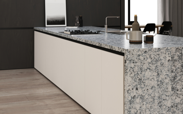 Octave LG Viatera Quartz Kitchen Island