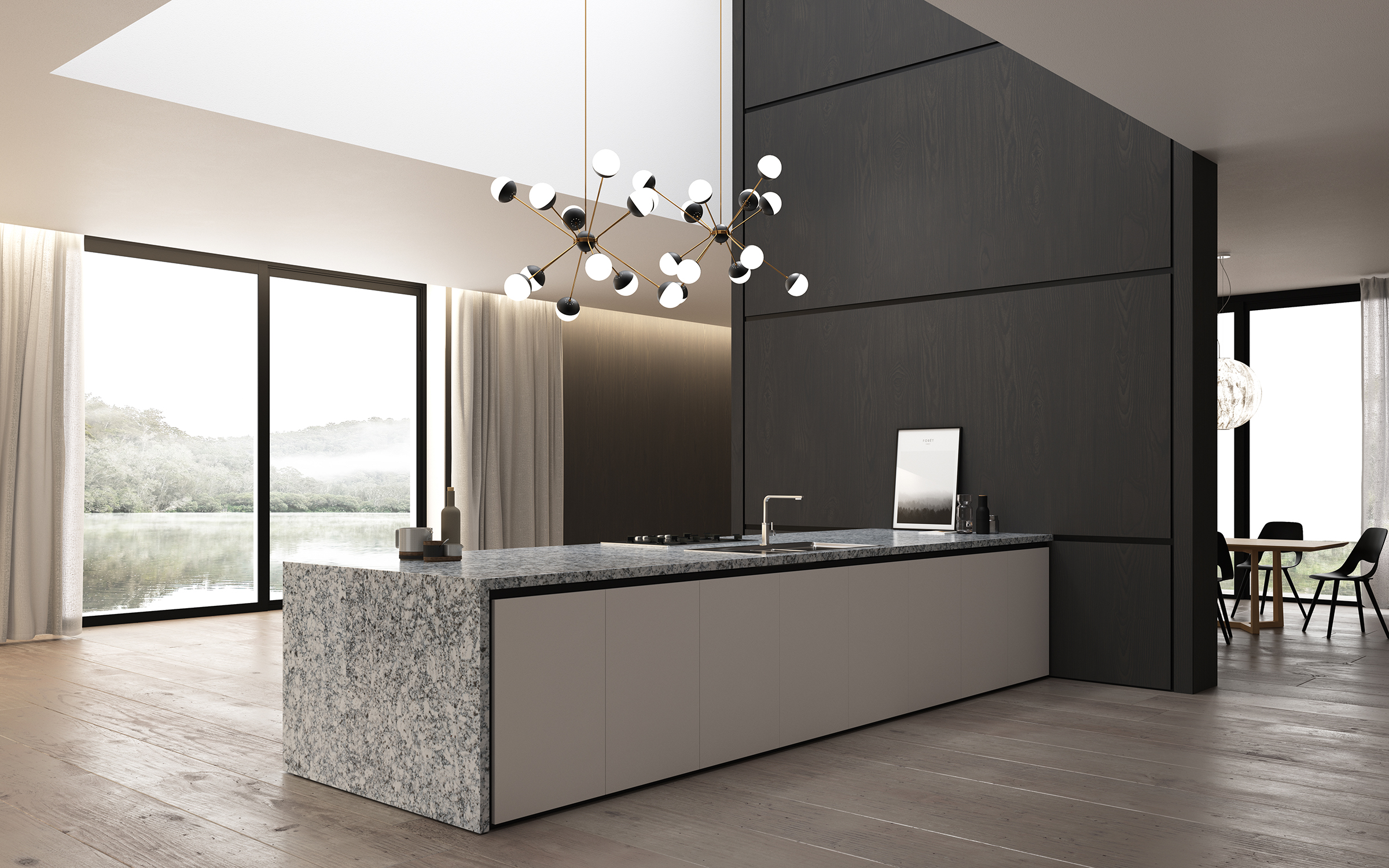 Octave LG Viatera Quartz Kitchen Island Countertops