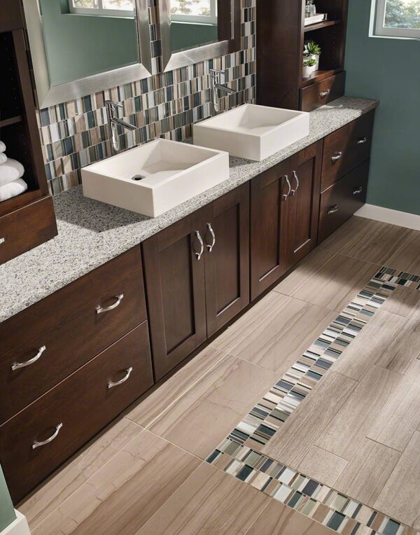 Peppered Ash Granite Bathroom