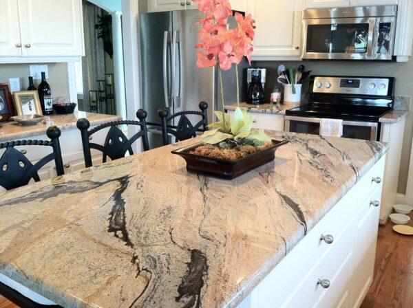 Prada Gold Granite Kitchen