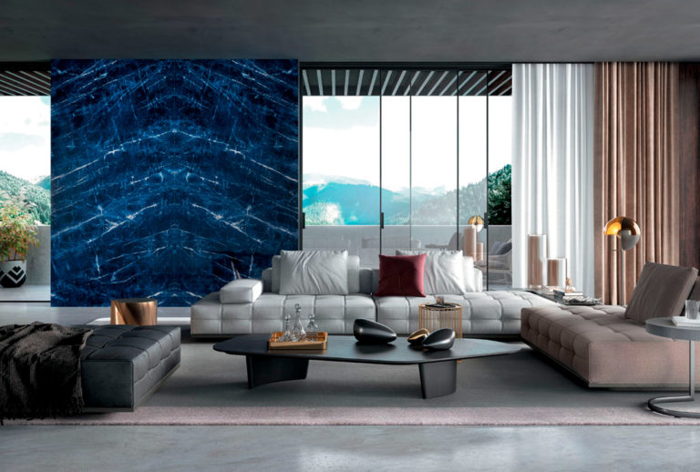 Precious Sodalite Infinity Porcelain Countertops Walls