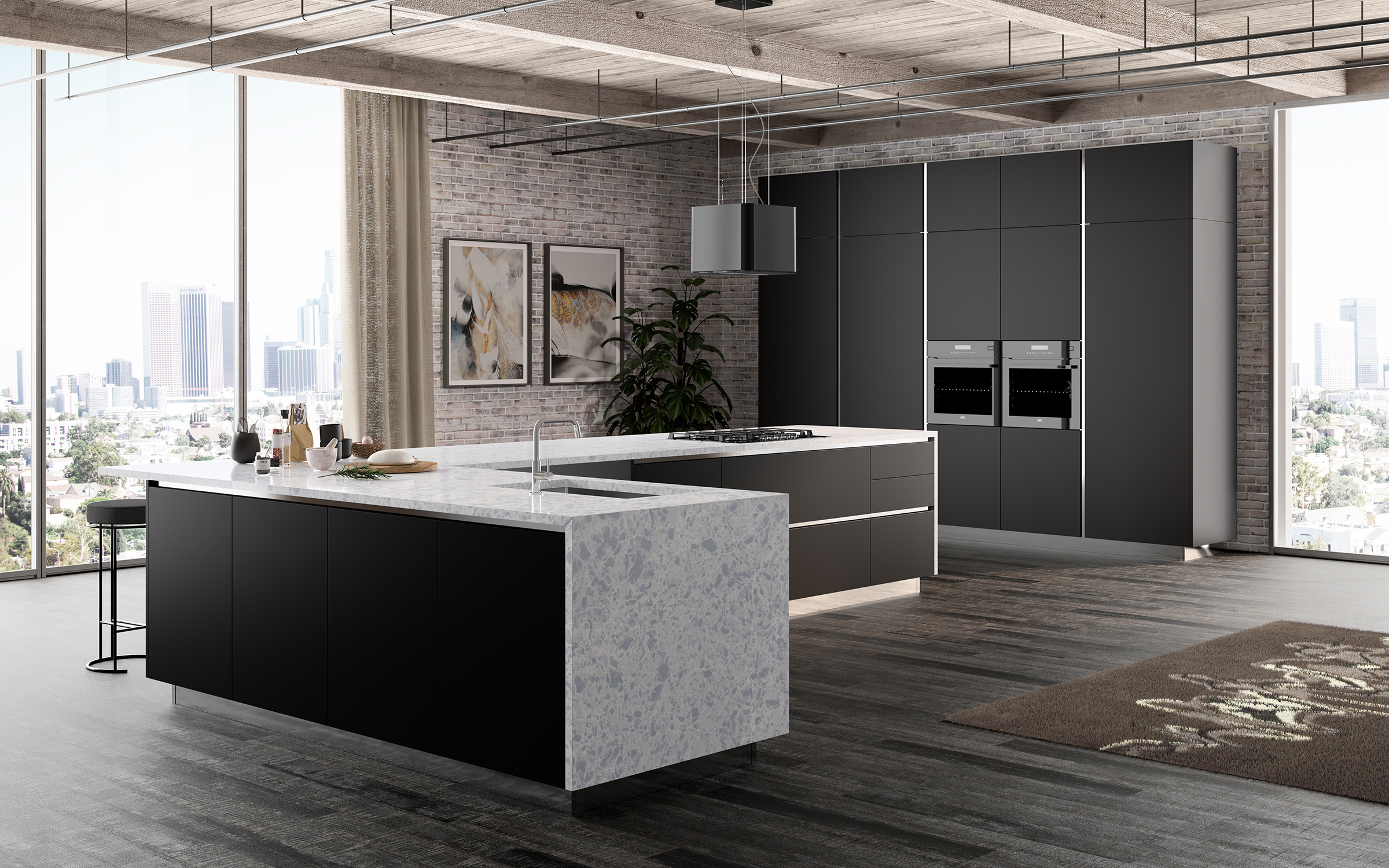 Ribera LG Viatera Quartz Kitchen