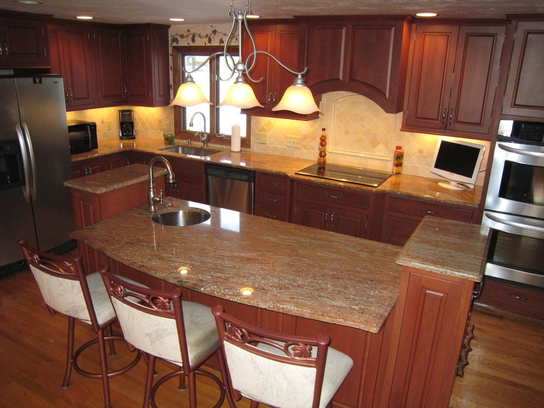 Rosewood Granite Kitchen1