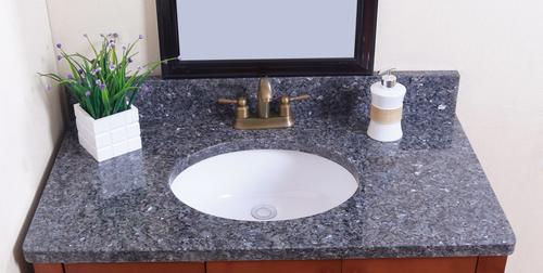 Royal Blue Pearl Granite Bathroom