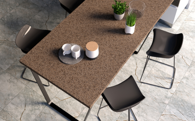 Royal Teak LG Viatera Quartz Table Countertops