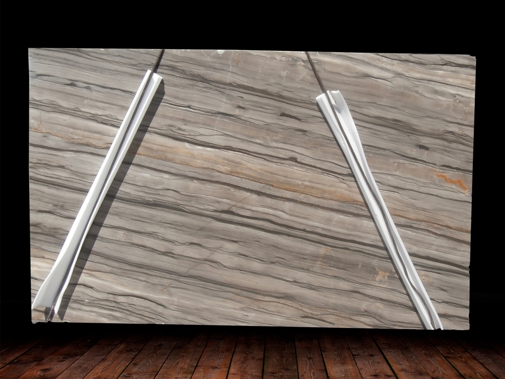 Sequoia Brown Leather Antolini Signature Granite Slab