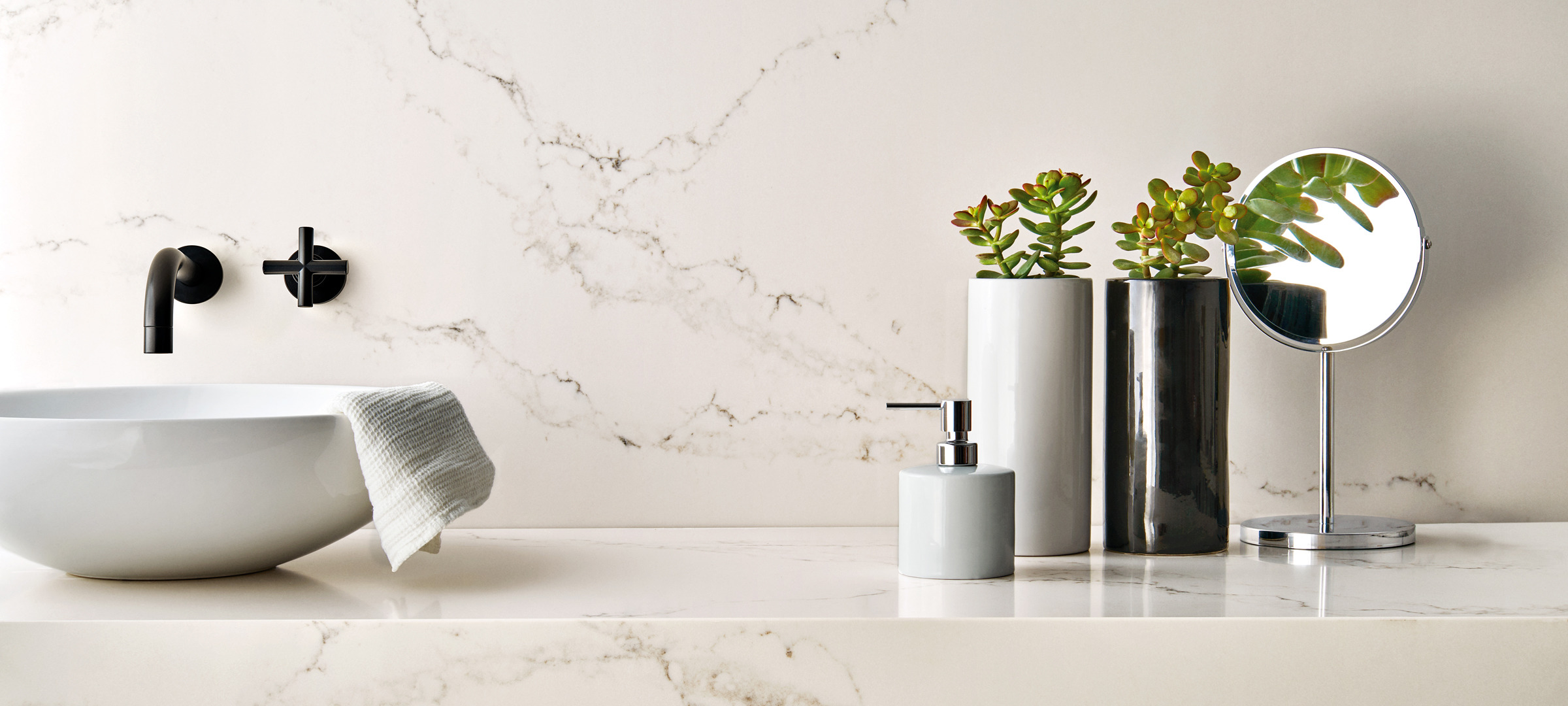 Stauario Nuvo Caesarstone Quartz Bathroom Countertops