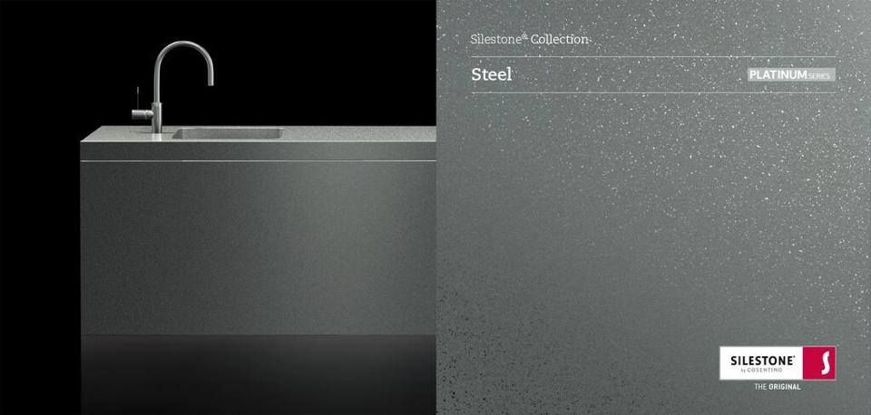 Steel Silestone Quartz Sample