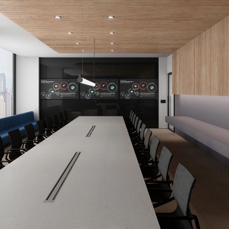 Pikes Peak Cambria Quartz Conference Room