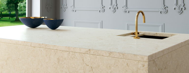 Taj Royale Caesarstone Quartz Kitchen Island
