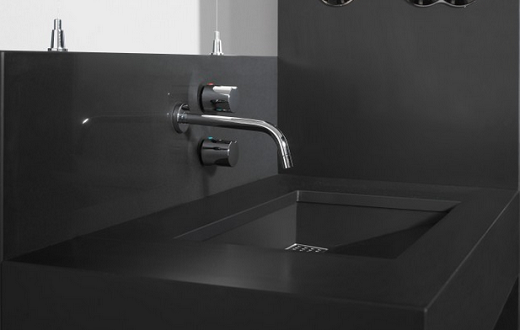 Tebas Black18 Silestone Quartz Bathroom