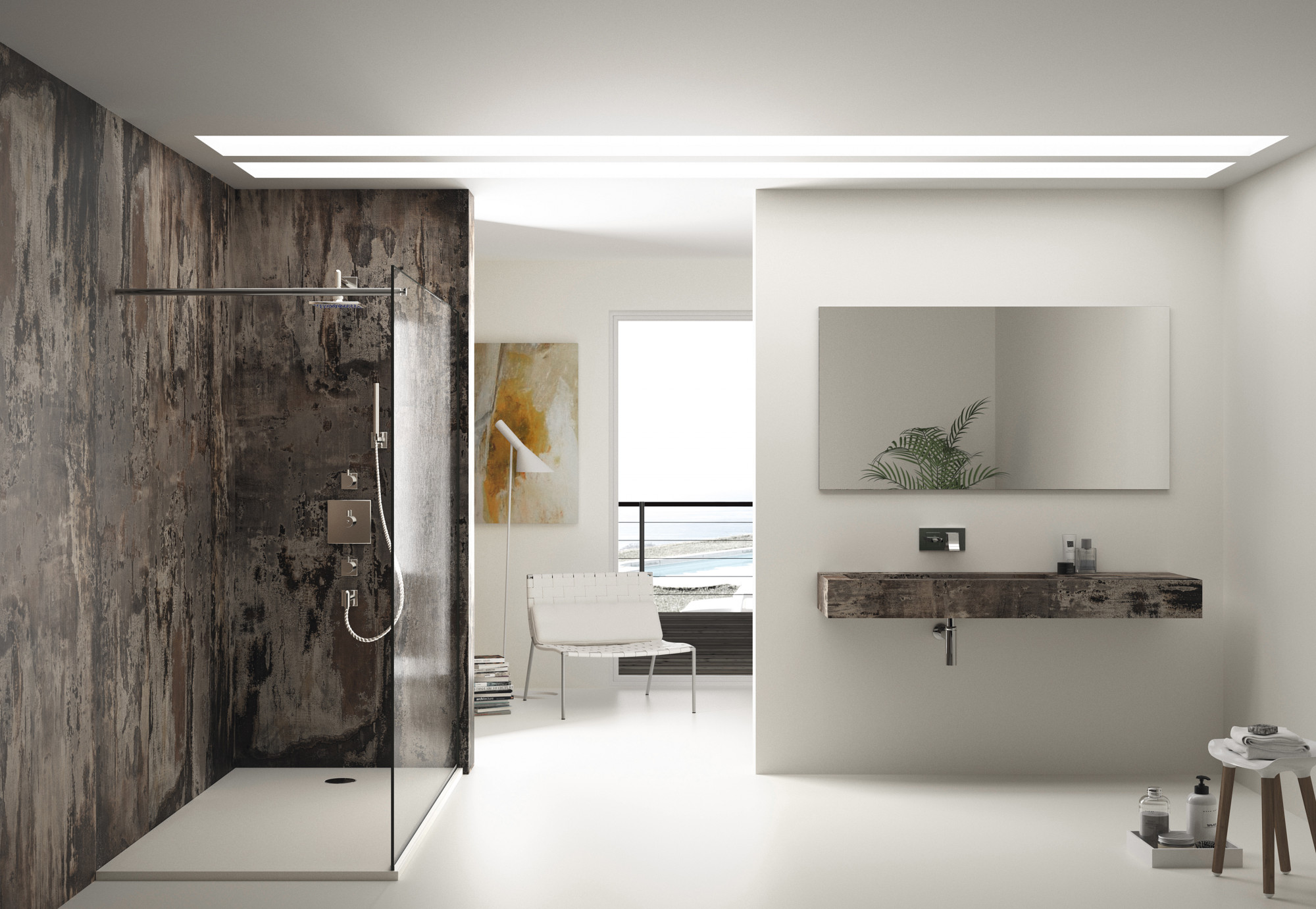 Trilium Dekton Bathroom Shower Walls