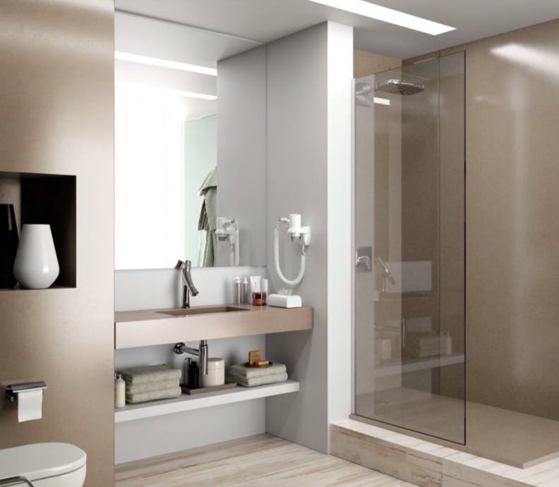 Unsui Silestone Quartz Bathroom1