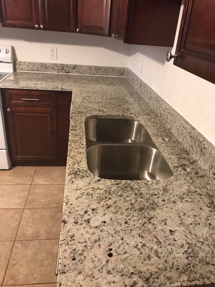 White Dallas Granite Kitchen