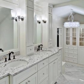 White Ice Granite Bathroom Countertops