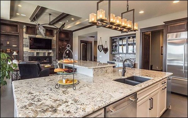 White Paradise Granite Kitchen