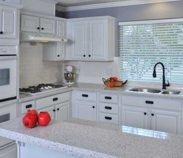 White Platinum Silestone Quartz Kitchen1