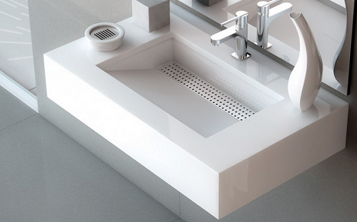 White Zeus Silestone Quartz Bathroom1