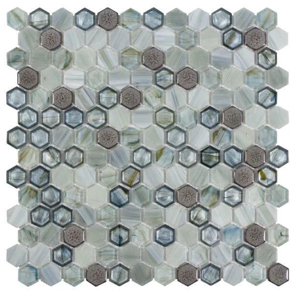 Brocade Lagoon Glassique Tile